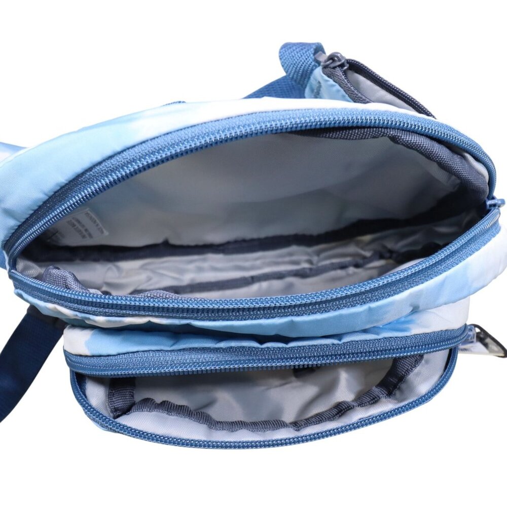 adidas Hike Waist Pack Belt Bag Blue White Tie-Dye HS1624 Recycled Polyester NEW - Picture 5 of 6
